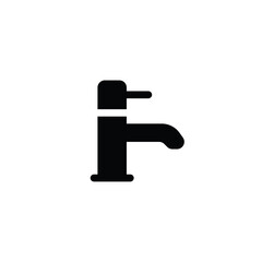 Water tap icon flat vector design