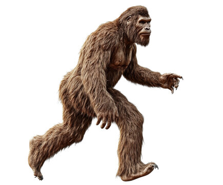 Majestic Bigfoot: A Cryptid of the Wilds , isolated on white background PNG