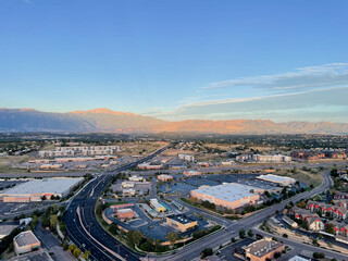 aerial view of the city