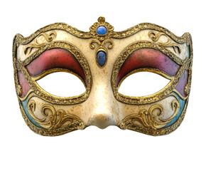 Exquisite Venetian Carnival Mask: A Symbol of Celebration and Mystery , isolated on white background PNG