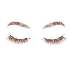 beauty clip art - lashes/lips
