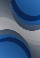 Abstract Blue and Gray Swirling Waves Modern Background Design Geometric Pattern Wallpaper