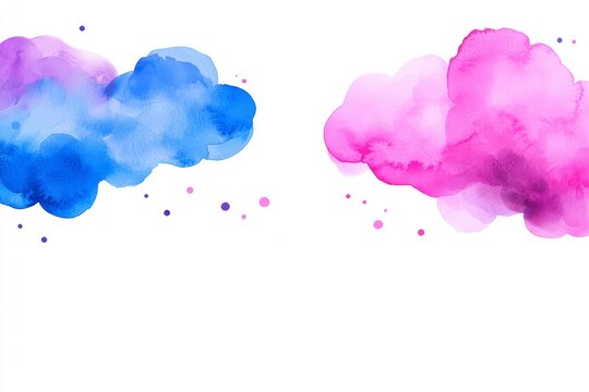 An abstract watercolor backdrop featuring spots and splashes, with an abstract purple theme symbolizing Ash Wednesday