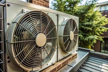 Close-Up of Newly Installed HVAC Unit with Clean Setup