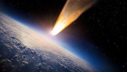 Fototapeta premium a close up of a comet as it passes near the sun