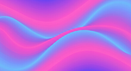 Abstract Pink and Blue Wavy Gradient Background Fluid Dynamic Design Smooth Curves Vibrant Colors