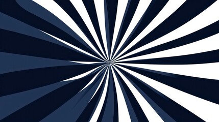 Abstract navy blue and white radial burst design.