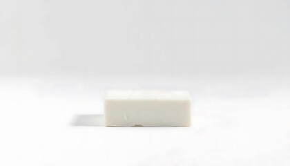 Rectangular White Soap: Minimalist Product Photography