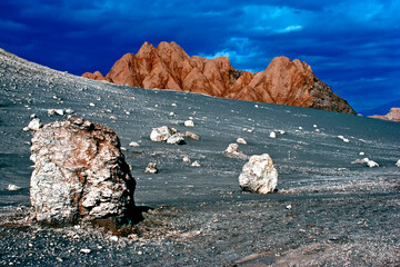 Vale La Luna no Deserto do Atacama. Chile.