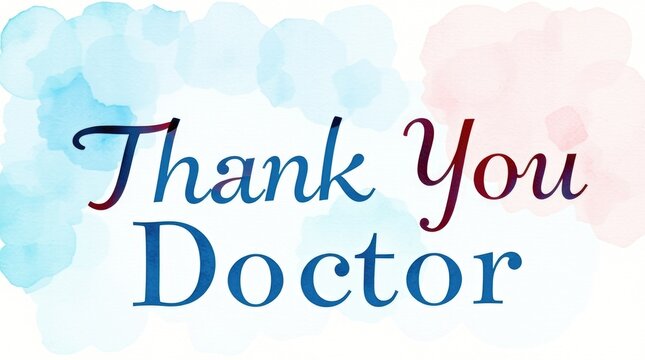 A colorful and artistic design expresses gratitude towards doctors, reflecting a celebration of Women Physicians Day and recognizing their vital contributions to healthcare