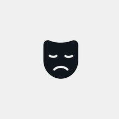 Mask icon flat vector design