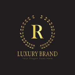 Luxury Ornate Letter Logo with Floral Frame
