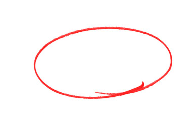 Highlight hand drawing different circles isolated on the background, Handwritten red circle. For marking text, numbers, marker pen, pencil, logo, hand-drawn doodle grunge circle highlights