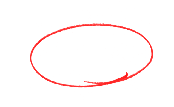 Highlight hand drawing different circles isolated on the background, Handwritten red circle. For marking text, numbers, marker pen, pencil, logo, hand-drawn doodle grunge circle highlights