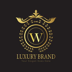 Luxury Ornate Letter Logo with Floral Frame
