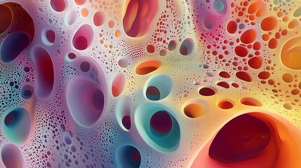PASTEL COLORS, ABSTRACT PATTERN,  HOLES AND CUTOUTS, SHINE, SPARKLE, EXCITING, VERY COLORFUL, ARTWORK, MESHES, GLOSSY, VIBRANT PASTELS