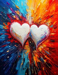 Two hearts coming together as one