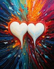 Two hearts coming together as one