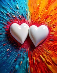 Two hearts coming together as one