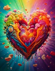 Two hearts coming together as one