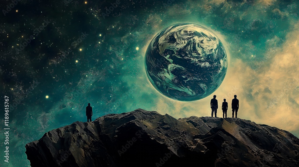 Canvas Prints astronaut on the planet