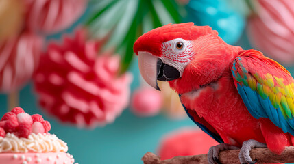 Obraz premium Colorful parrot.