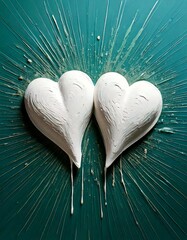 Two hearts coming together as one