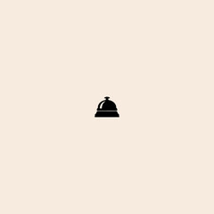 Fototapeta premium Bell icon flat vector design. 