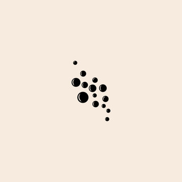 Bubble icon flat vector design.