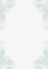 Obraz premium Elegant Light Blue Watercolor Circles Frame Abstract Background Design for Invitation Wedding or