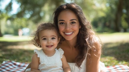 Heartwarming Mother-Daughter Portrait in Nature for Mother's Day 14