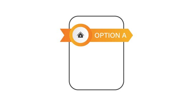 infographic timeline option a animation 