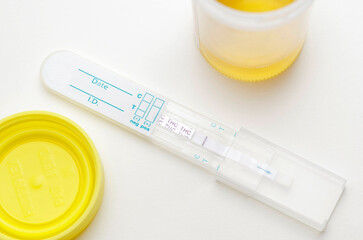 Positive THC Marijuana Drug Test, officially distributed by local police stations.