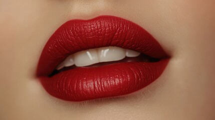 Fototapeta premium Before and after lips filler injections. Beauty plastic. Beautiful perfect lips with natural makeup. Sexy macro with female mouth.Plump lips augmentation. Salon procedure