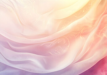 Obraz premium Pastel Dream: Draped Silk Fabric in Soft Hues