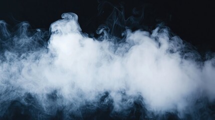 Abstract Smoke Cloud: A Study in Vapor and Shadow