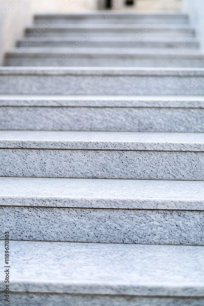 Poster abstract perspective of modern concrete steps in urban environment : generative ai