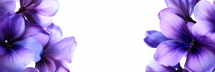 Serene Purple Bloom: A Breathtaking Floral Banner