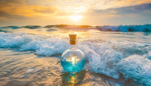 The Whisper of Mermaid's Tears in an Enchanted Ocean Elixir