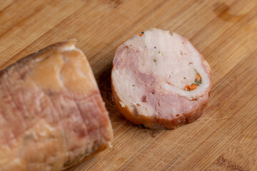 combined sausage of chicken thigh and breast with spices