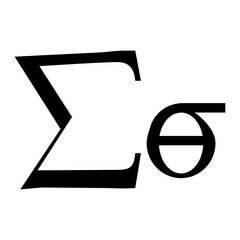 Yunani alphabet icon letter sigma © ahmadbahrul