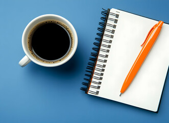 Morning Coffee and Notepad: A Productive Start