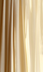 Obraz premium Creamy Drapes: A Study in Light and Texture