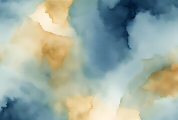 Indigo and Soft Gold: Clouds Weaving a Story in the Sky