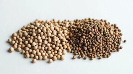 White and Black Peppercorns: A Culinary Contrast