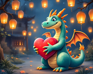 chinese dragon with a dragon