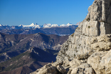 Dévoluy vue le la montagne de Jouère