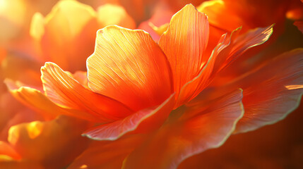 vibrant orange flowers