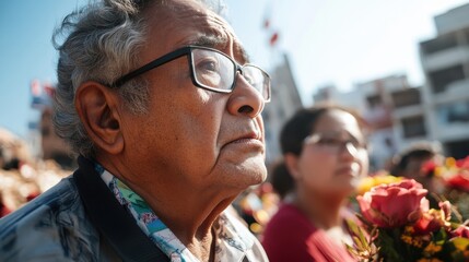 Community members gather to honor and remember lost loved ones after quake