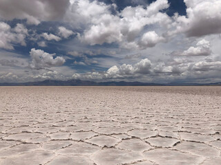desert salt landscape with clouds © Bruno